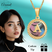 letter Ketting met Abalone Schelp - Z - Dames