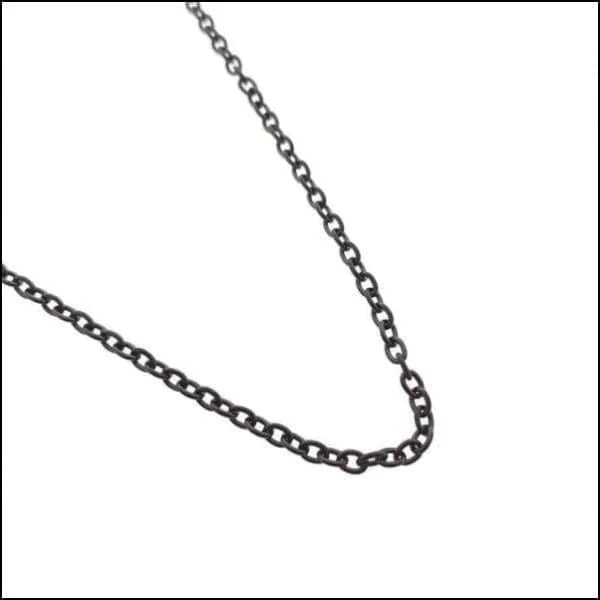 RVS Anker Ketting Zwart - Stoere Maritieme Schakelketting - 60cm / 1.5mm - Unisex