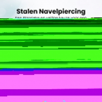 Luxe Kristallen Stalen Navelpiercing met steentje - Donker Blauw-Transparant - Unisex