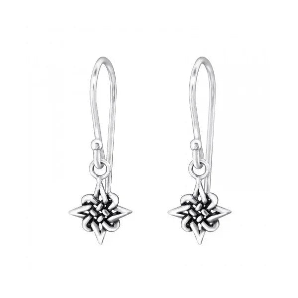 Zilveren Keltische Knoop Oorbellen - Aramat Jewels&Acirc;&reg; -