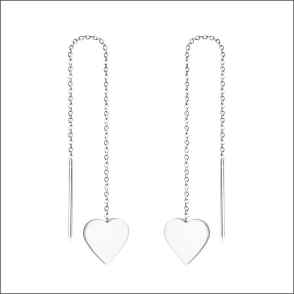 Doortrekoorbellen Hart Staal 9cm -