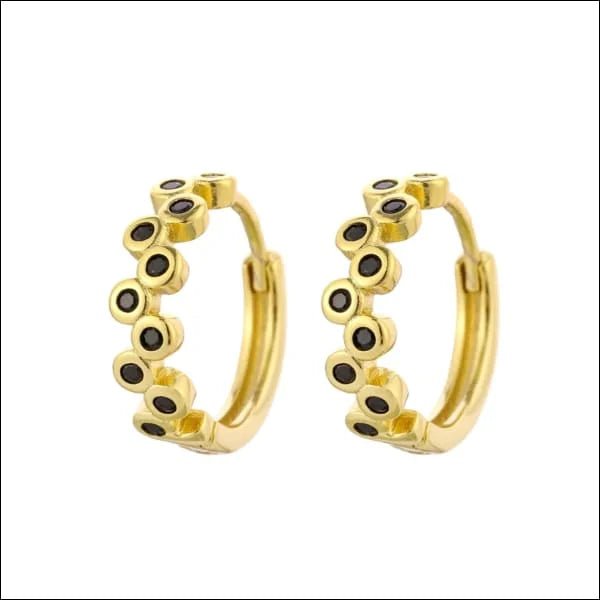 Zilveren Oorringen 12mm met Zirkonia Steentjes - Transparante-zirkonia-steentjes -