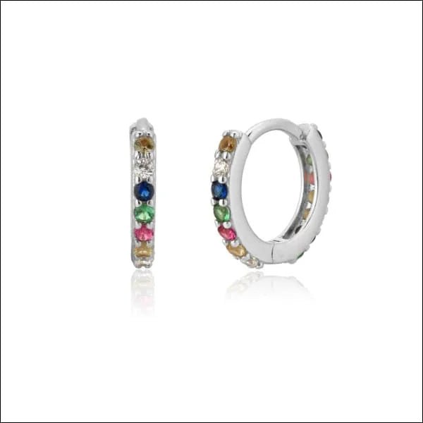 925 Zilveren Mini Oorbellen met Zirkonia 3-5mm - Kleine Studs - 9mm / Groen -