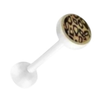 Bioplast Dierenprint Tongpiercing - Zebra-Groen -