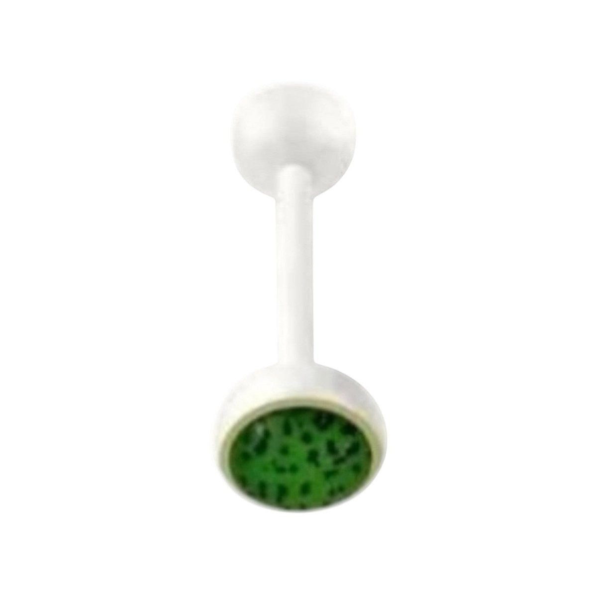 Bioplast Dierenprint Tongpiercing - Spots-Groen -