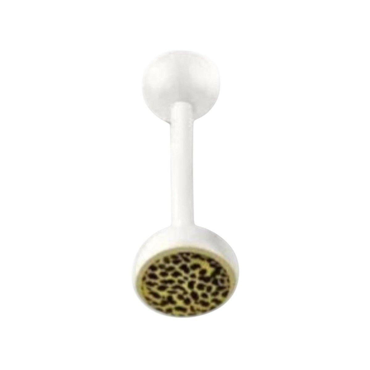 Bioplast Dierenprint Tongpiercing - Spots-Geel -
