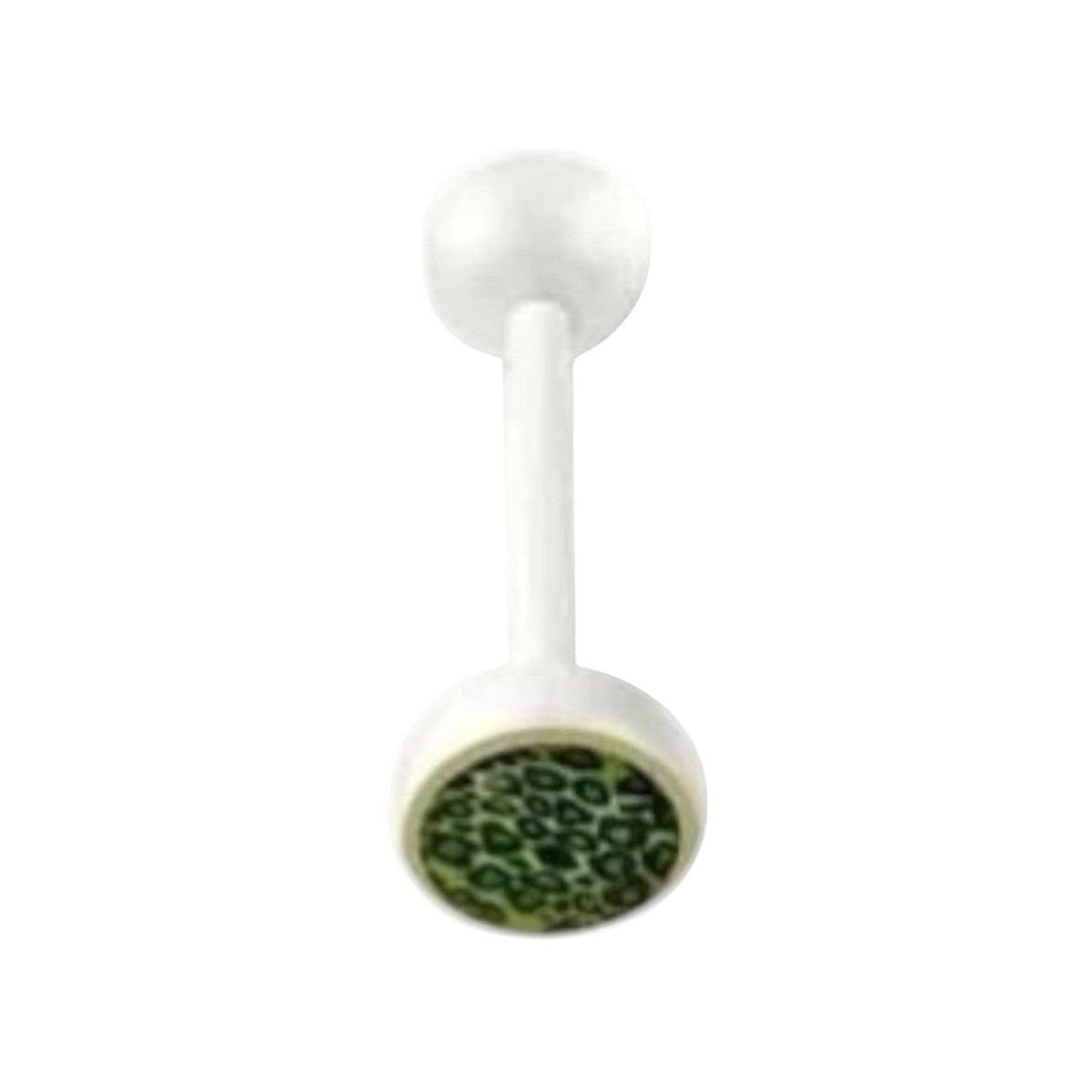 Bioplast Dierenprint Tongpiercing - Panter-Groen -