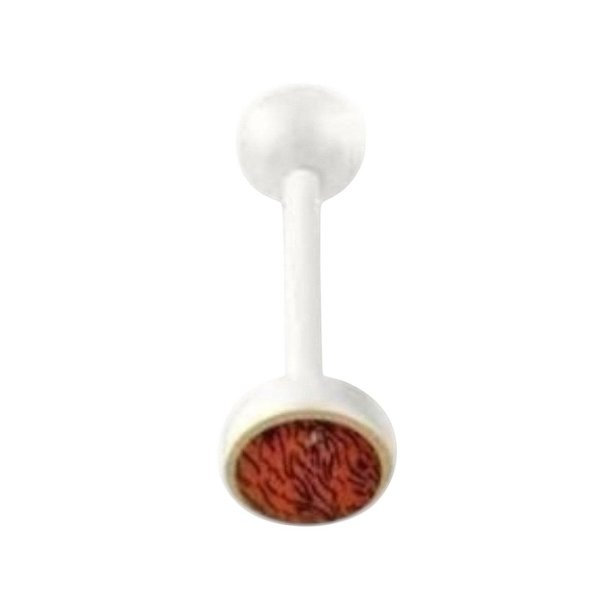 Bioplast Dierenprint Tongpiercing - Zebra-Rood -