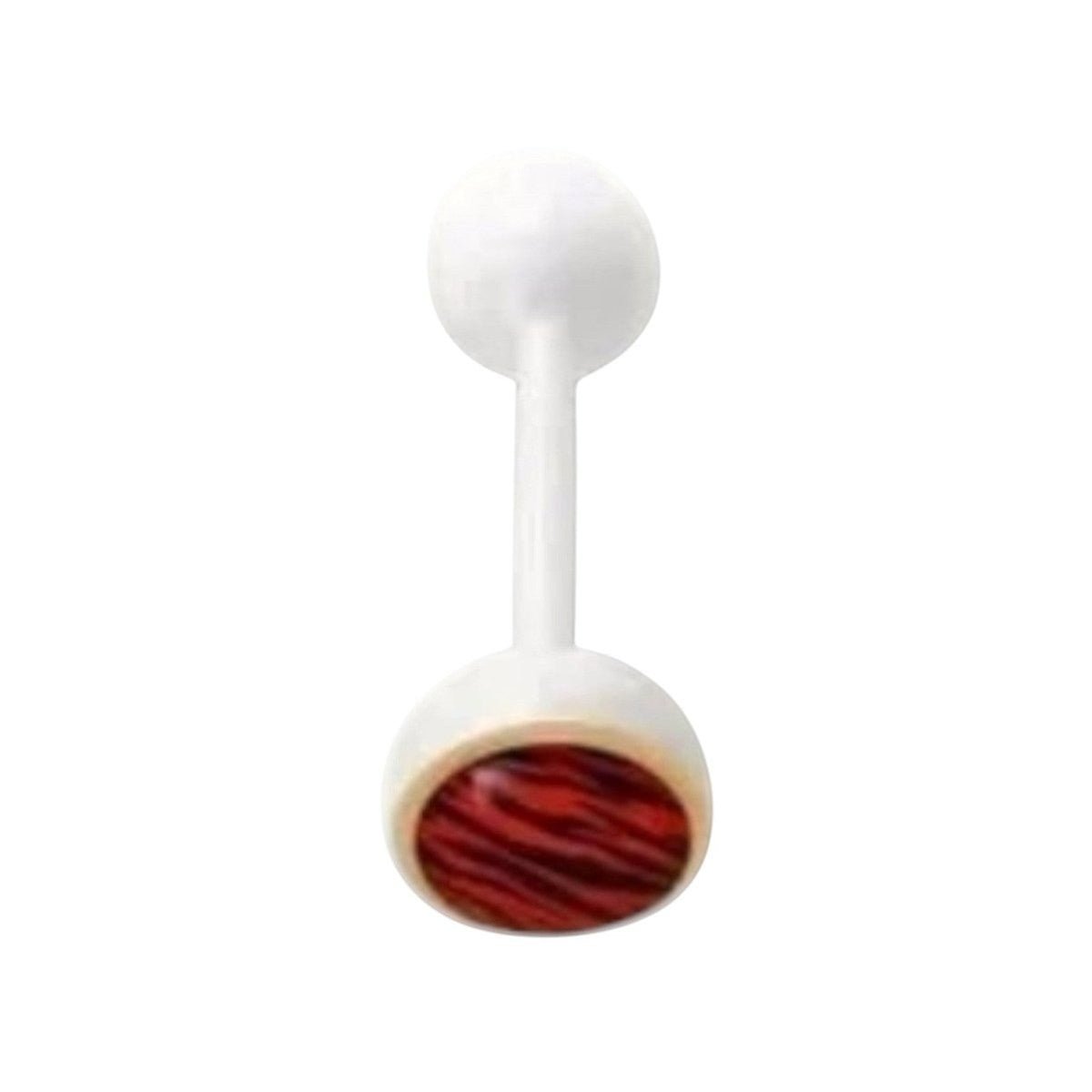 Bioplast Dierenprint Tongpiercing - Tijger-Rood -