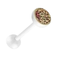 Bioplast Dierenprint Tongpiercing - Tijger-Rood -