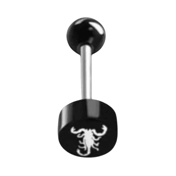Stalen Tongpiercing logo piercing - Schorpioen -