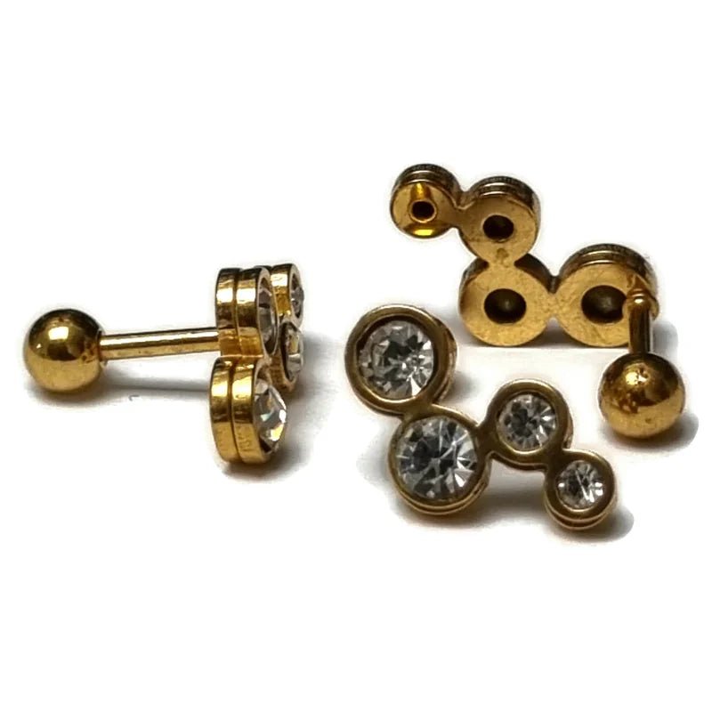 Helixpiercing met Transparante Zirkonia - Unisex