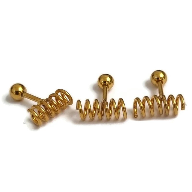 Helixpiercing met Spiraal Goudkleur - Unisex