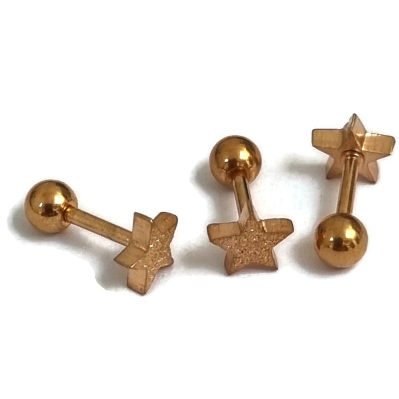 Ros&Atilde;&copy; Goud Ster Helix Piercing - 6mm - Unisex