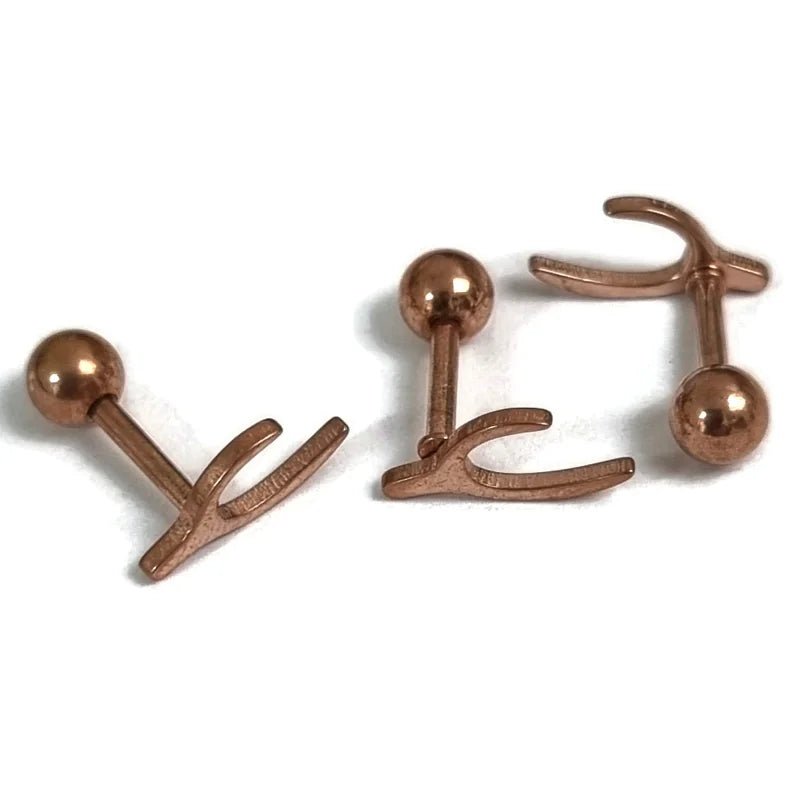 Ros&Atilde;&copy; Helixpiercing met Wensbotje - Unisex
