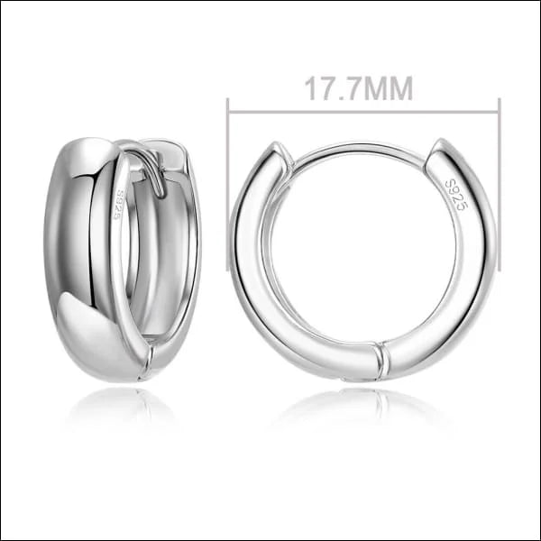 Zilveren Gladde Oorringen online kopen - 18x5mm -