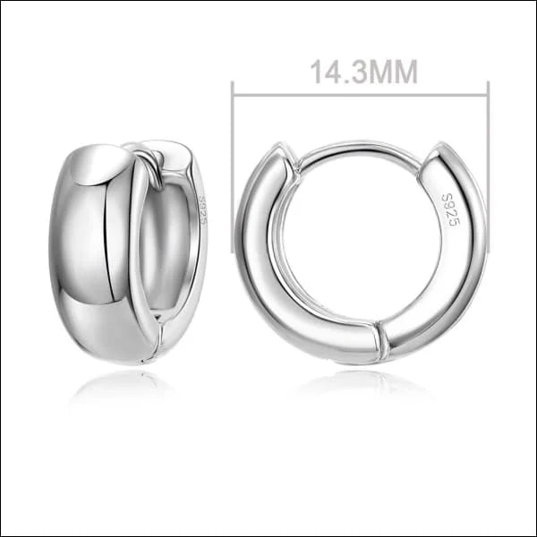 Zilveren Gladde Oorringen online kopen - 30x5mm -