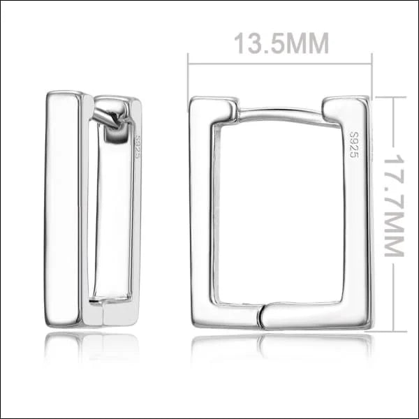 Echt Zilveren Oorringen vrouw en man - 4-18x3mm -