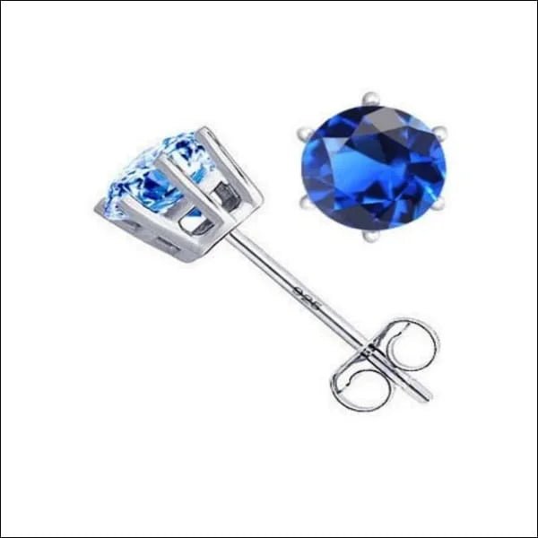 Zilveren Oorbellen met Zirkonia 6mm - Zwart -