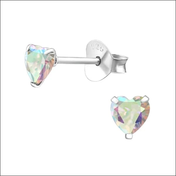 925 Zilveren Zirkonia Oorbellen Luxe - Sprankelende Oorstekers - 4mm / Olijf groen -