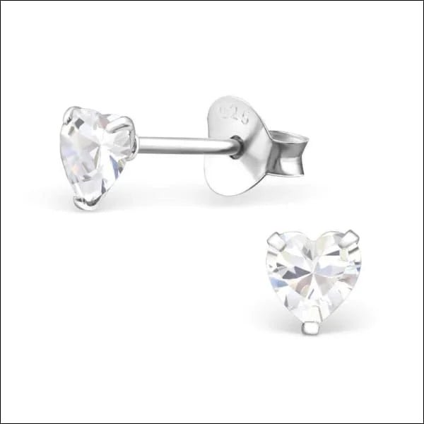 925 Zilveren Zirkonia Oorbellen Luxe - Sprankelende Oorstekers - 6mm / AB Transparant - Heren