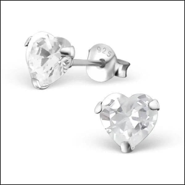 925 Zilveren Zirkonia Oorbellen Luxe - Sprankelende Oorstekers - 6mm / Transparant -