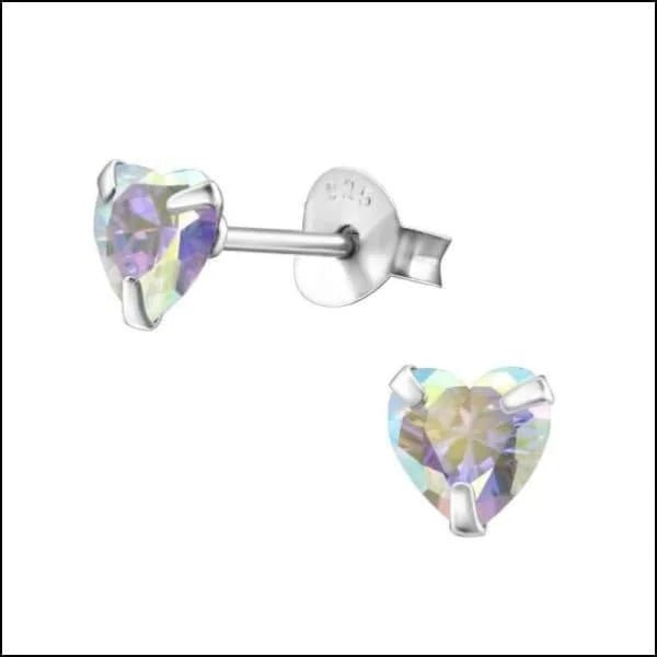 925 Zilveren Zirkonia Oorbellen Luxe - Sprankelende Oorstekers - 5mm / AB Transparant -
