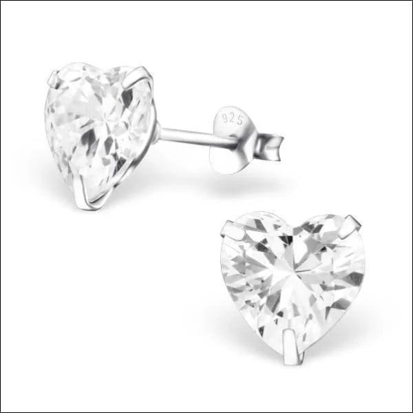 925 Zilveren Zirkonia Oorbellen Luxe - Sprankelende Oorstekers - 9mm / Transparant -
