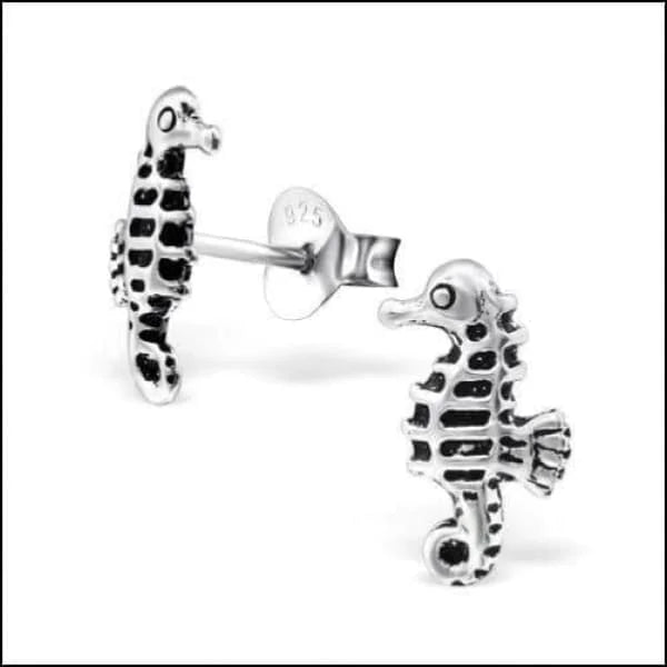 Zilveren Kinder Oorbellen Zeepaardje - Zilver 2 / 9 x 5 mm -