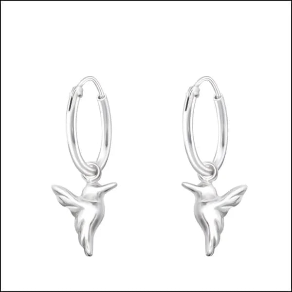 925 Zilveren Kinder Oorringen 10mm Diverse Modellen - Meisje Hoops - Wensbotje-9x6mm -