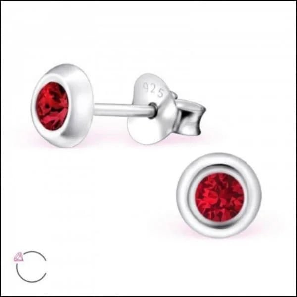 Zilveren Kristal Oorbellen - Subtiel en Elegant - 5mm / Opaal Roze -