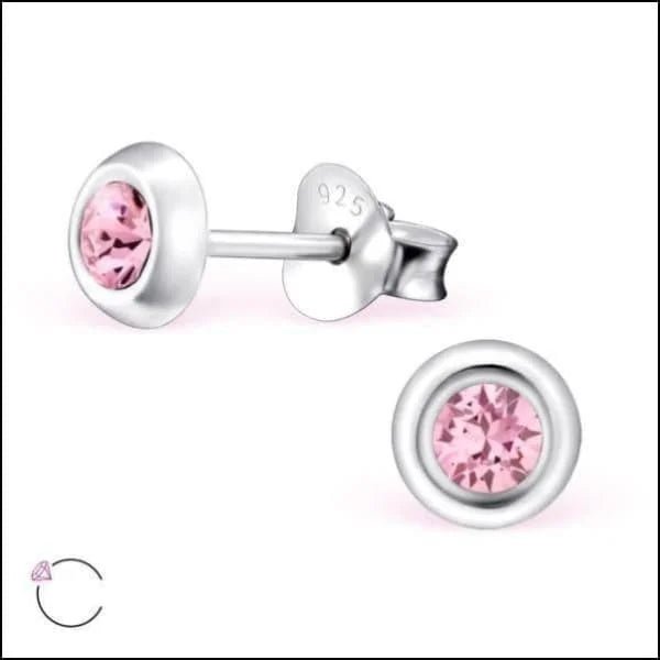 Zilveren Kristal Oorbellen - Subtiel en Elegant - 5mm / Opaal Zeegroen -