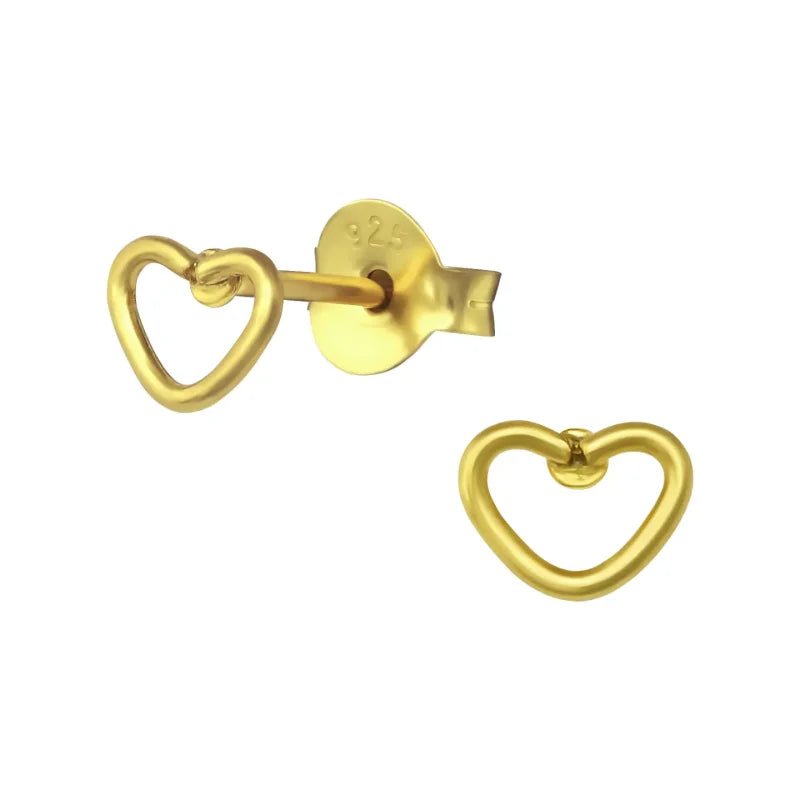 925 Zilveren Hartjes Oorbellen Emaille Diverse Kleuren - Hart Oorstekers - Zilver Goldplated-6x4mm -