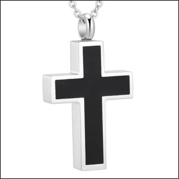 Stalen Kruis Ashanger - Symbolische Herinnering - Kruis-zwart-3.8-2.2cm - Heren
