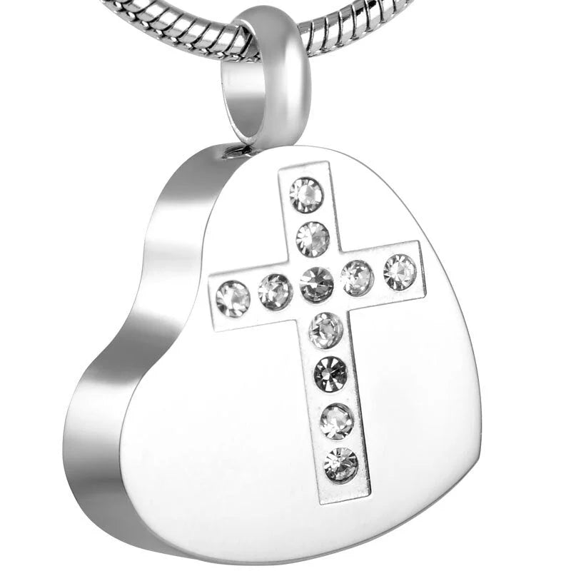 Stalen Kruis Ashanger - Symbolische Herinnering - kruis met kruisje-3.4x2.1cm - Heren