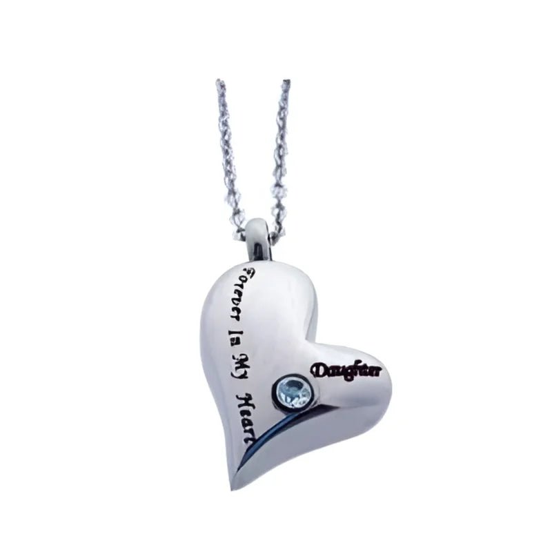 Stijlvolle Staal Ashanger Dochter - Forever in my heart-Daughter-3x2cm - Heren