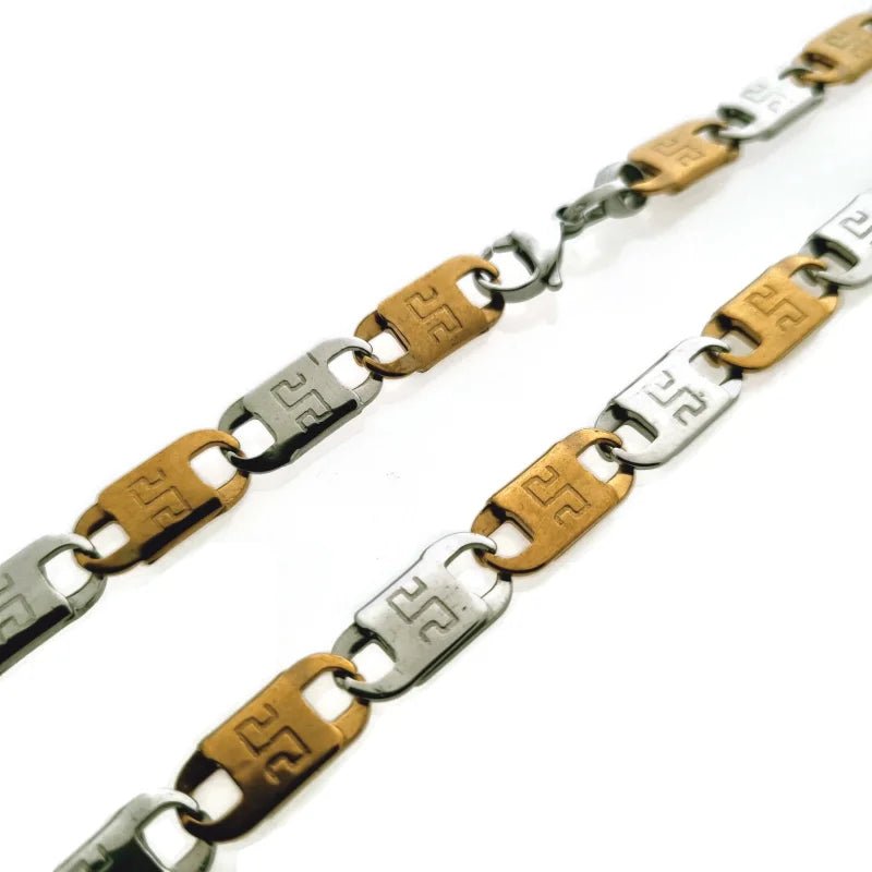 Stalen Marine Schakelketting - Goudkleur - Heren