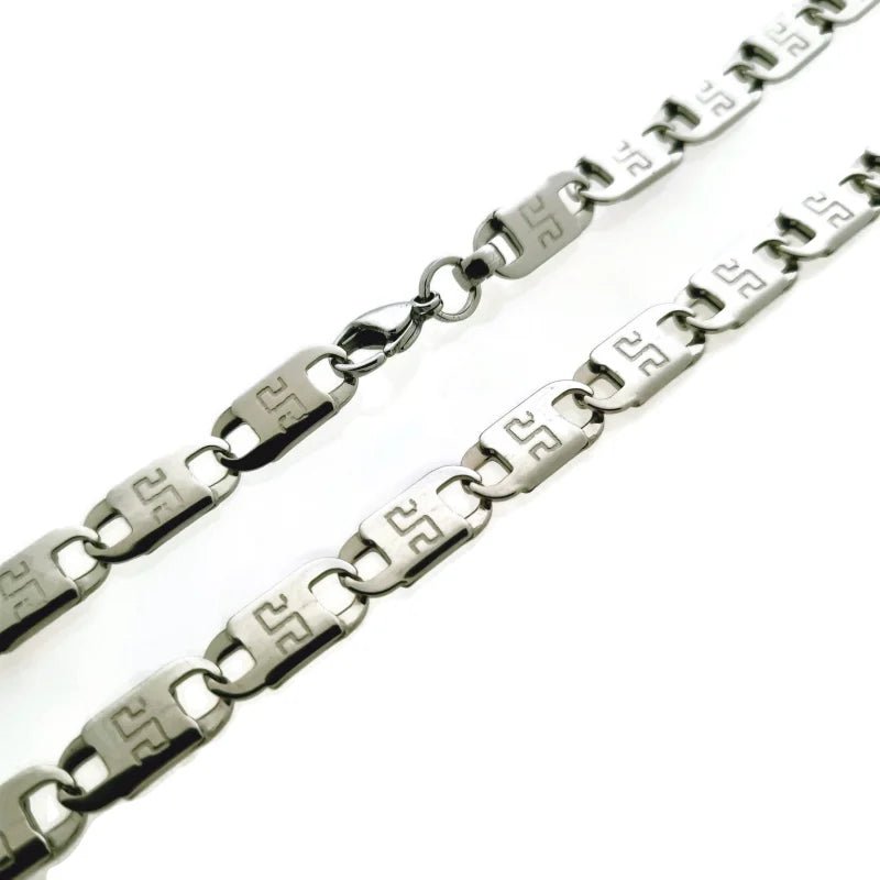 Stalen Marine Schakelketting - Bicolor - Heren