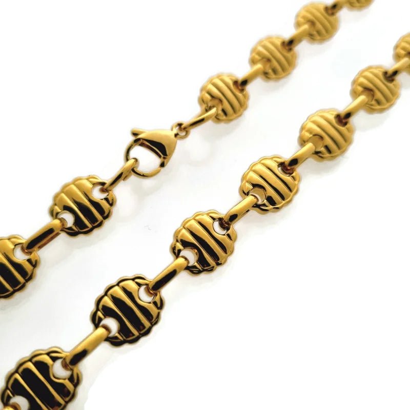 Stoere Stalen Ronde Schakelketting - Bicolor - Heren
