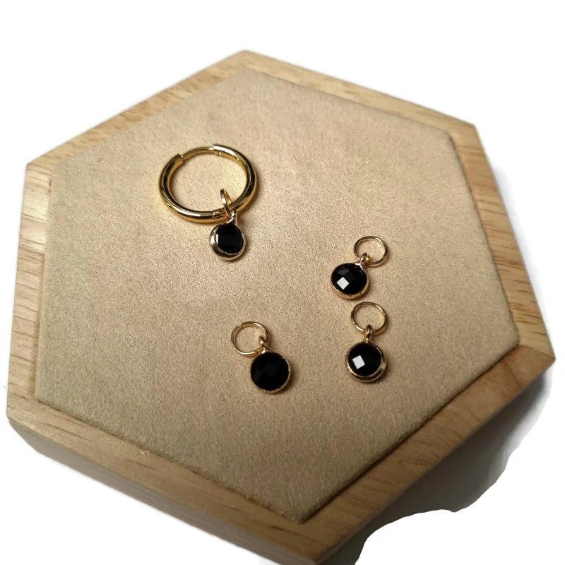 Unieke handgemaakte Oorbel Bedels - Goudkleur / Druppel-10x5mm / Licht Roze - Unisex
