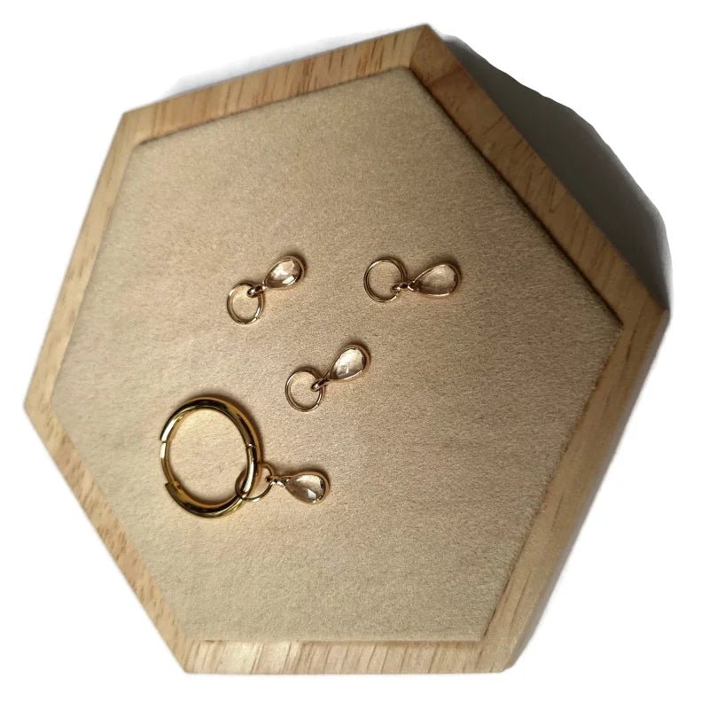 Unieke handgemaakte Oorbel Bedels - Zilverkleur / Rond-7mm / Licht Blauw - Unisex