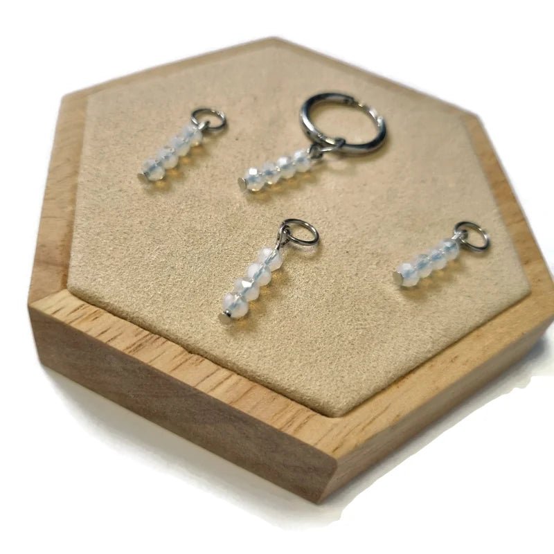 Kralen Bedel voor mix en match sieraden - Zilverkleur / Brilliant crystal-pearl shine - Unisex