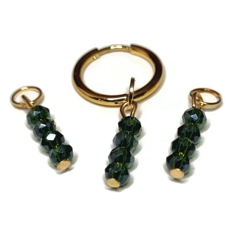 Kralen Bedel voor mix en match sieraden - Goudkleur / Fairway green-pearl shine - Unisex