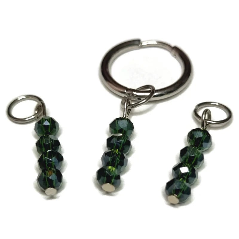 Kralen Bedel voor mix en match sieraden - Zilverkleur / Fairway green-pearl shine - Unisex