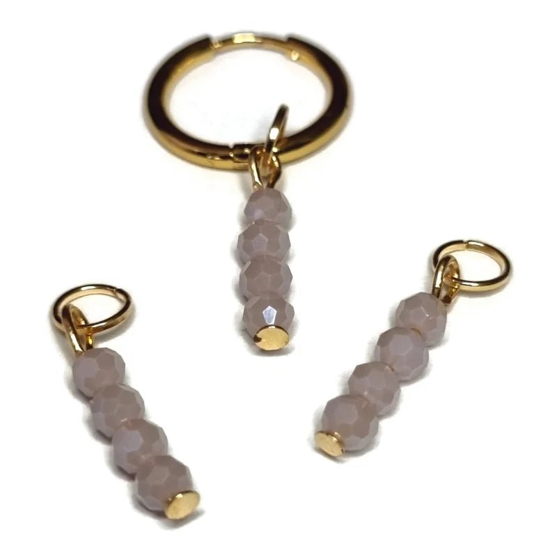 Kralen Bedel voor mix en match sieraden - Goudkleur / Orchid purple-pearl shine - Unisex