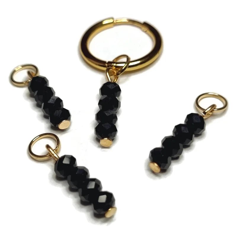 Kralen Bedel voor mix en match sieraden - Goudkleur / Black-pearl shine - Unisex