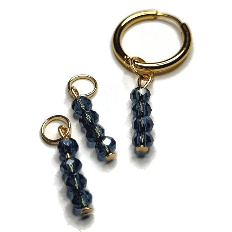 Kralen Bedel voor mix en match sieraden - Goudkleur / Montana blue-pearl shine - Unisex