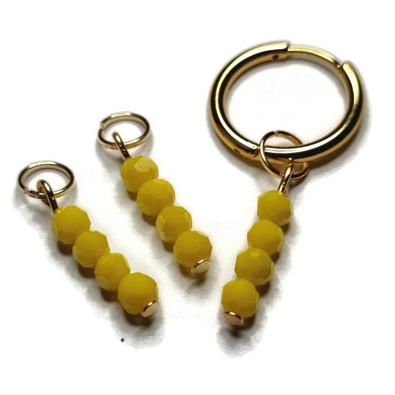 Kralen Bedel voor mix en match sieraden - Goudkleur / Sunburst yellow-pearl shine - Unisex