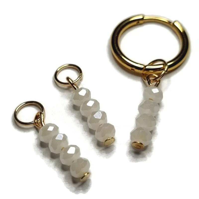 Kralen Bedel voor mix en match sieraden - Goudkleur / Crystal-pearl shine - Unisex