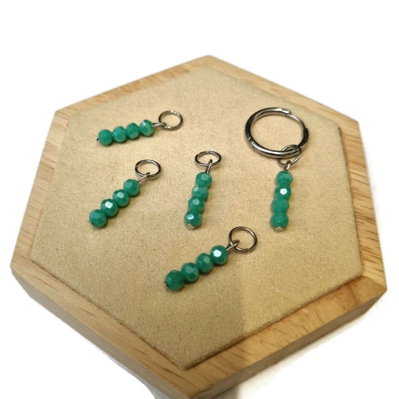 Kralen Bedel voor mix en match sieraden - Goudkleur / Lagoon blue-pearl shine - Unisex